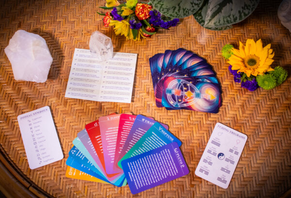 gates and planets in human design - oracle cards